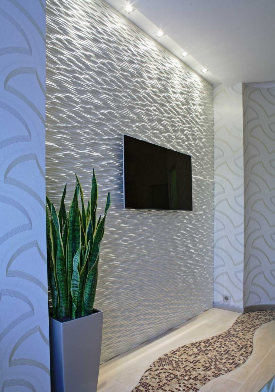 Декоративная штукатурка в гостиной
