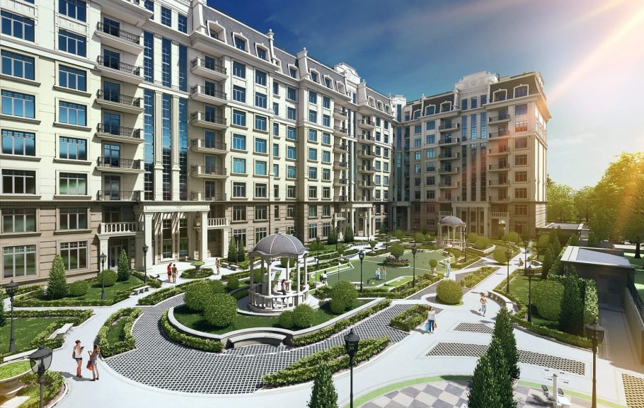 Красивый клубный дом