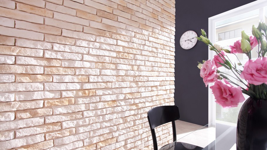 Белый кирпич в интерьере