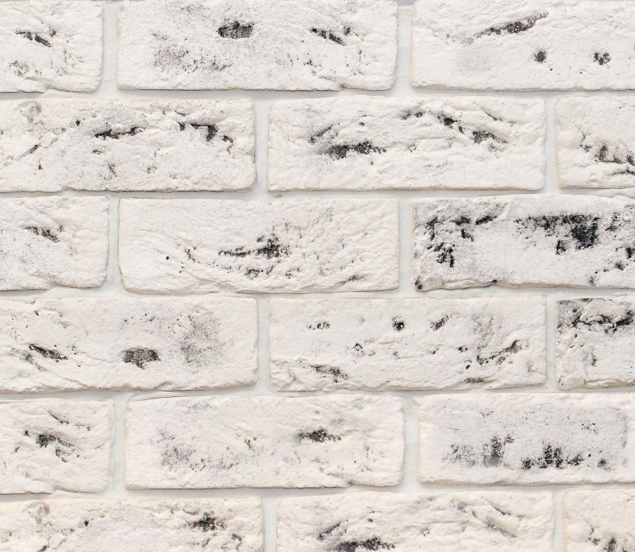 Коридор и кухня в одном стиле белый кирпич