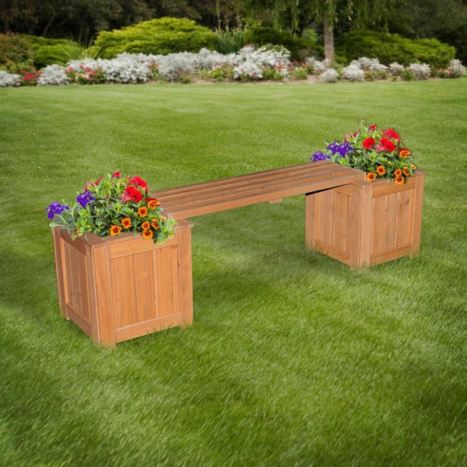 Деревянные вазоны для цветов