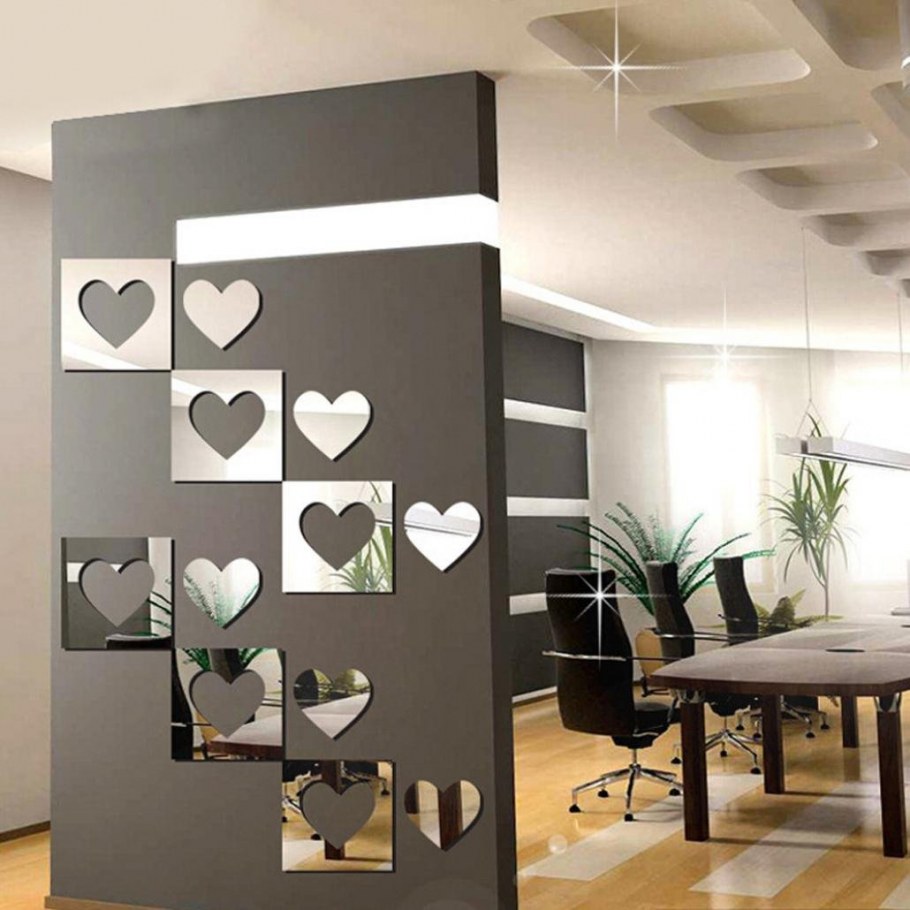 Зеркальные Стикеры на стену