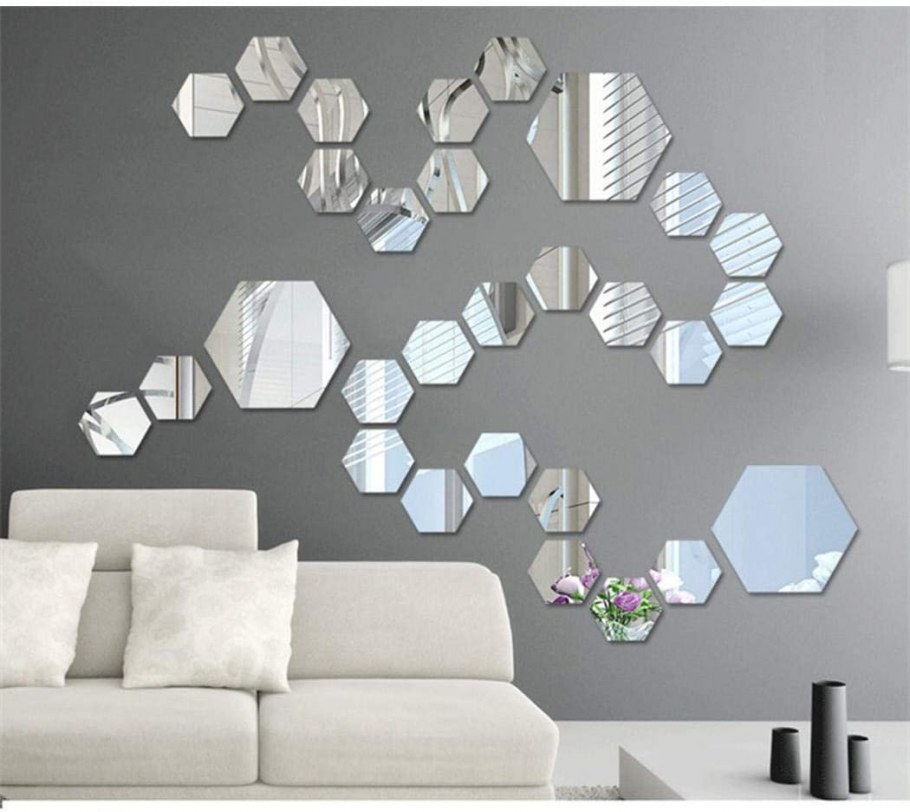 Зеркальные наклейки для интерьера