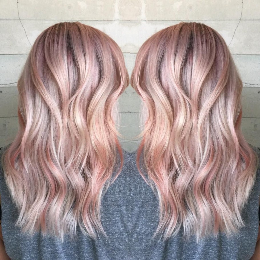 Пепельный с розовым оттенком