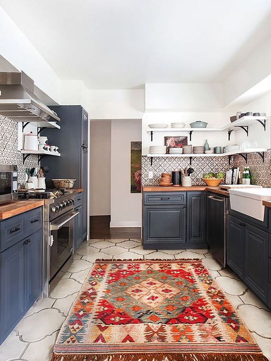 Ковер на кухню в скандинавском стиле