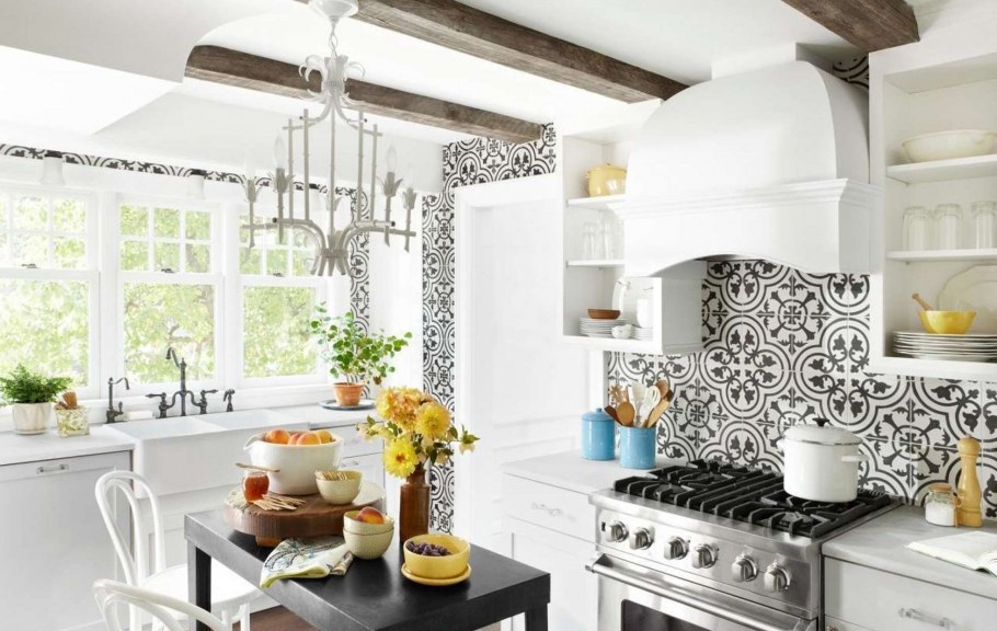 Скандинавский орнамент в интерьере кухни