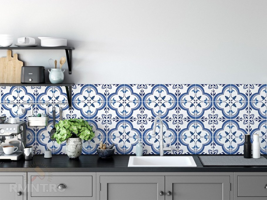 Плитка азулежу на кухне
