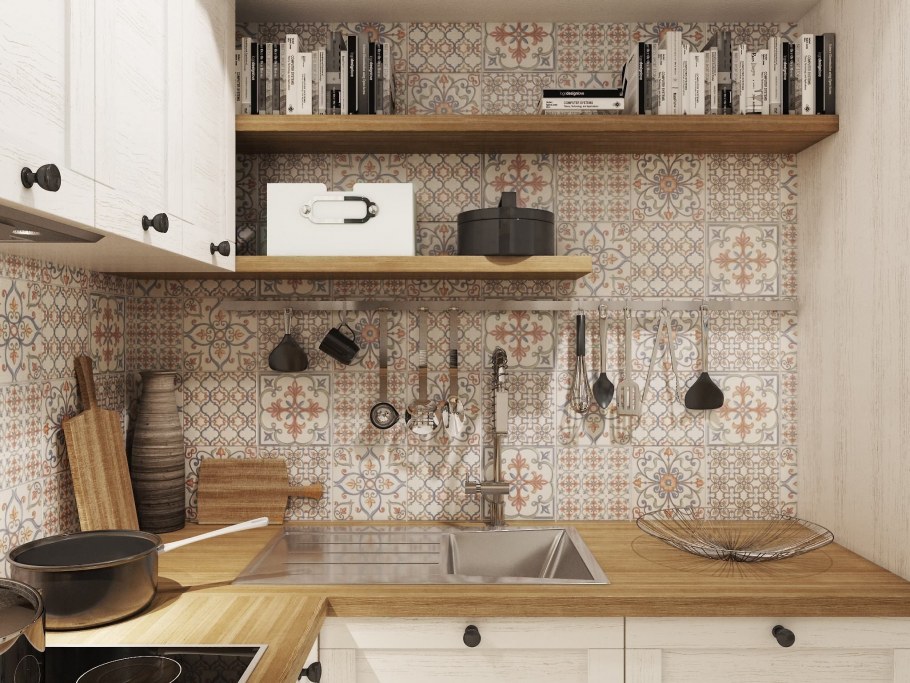 Фартук для кухни в стиле Сканди