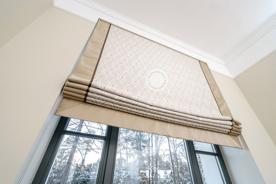 Римские шторы с кантом