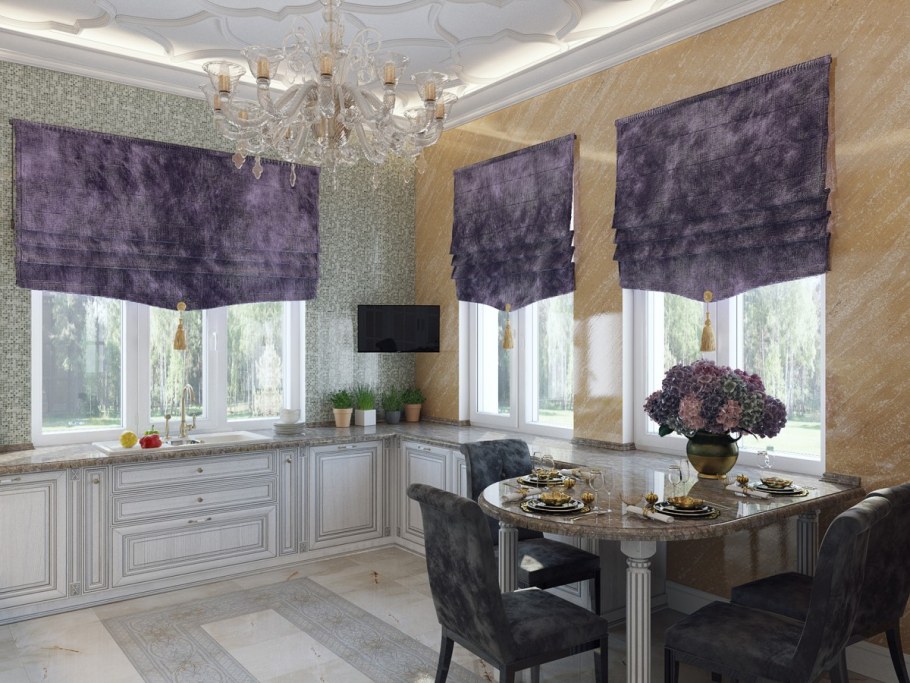 Римские шторы арт деко 2020