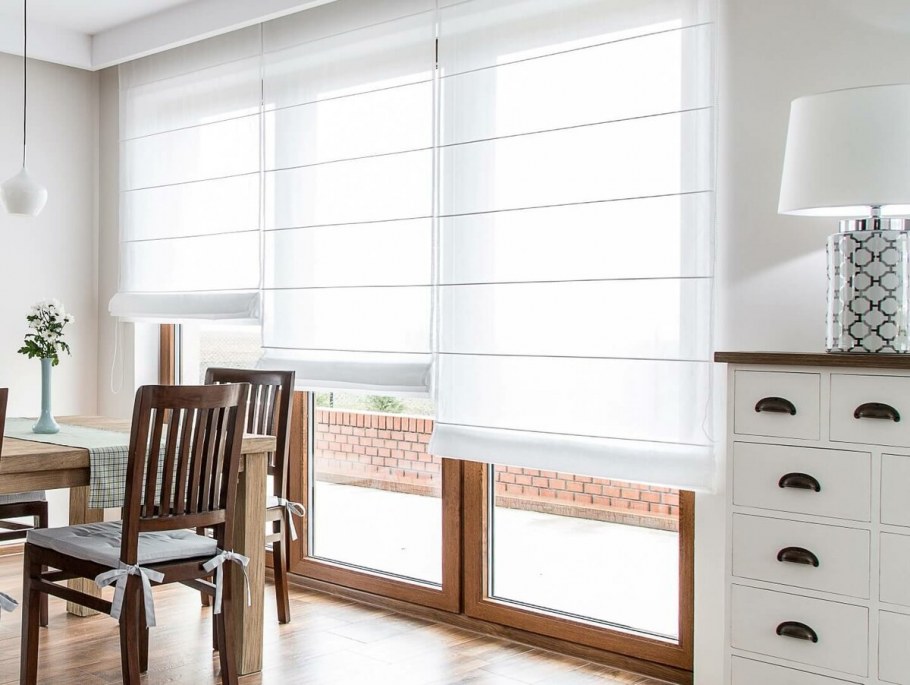 Римские шторы полупрозрачные