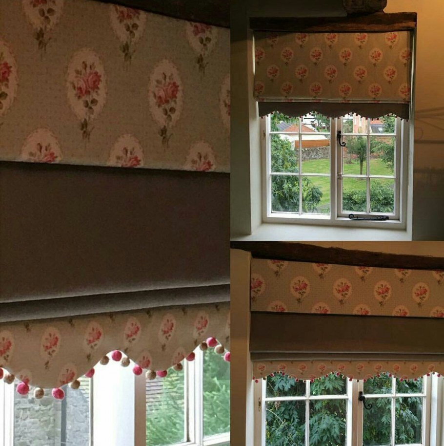 Римские шторы с фигурным краем