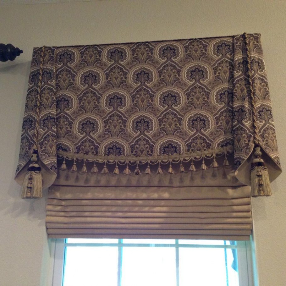 Римская штора с ламбрекеном