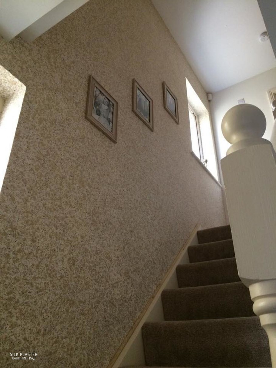 Жидкая штукатурка в интерьере