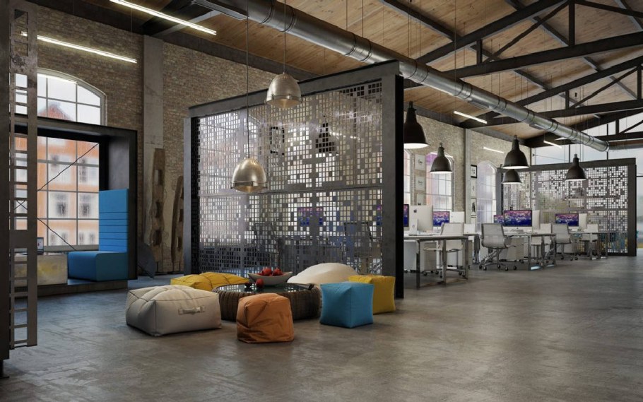 Офис в стиле лофт