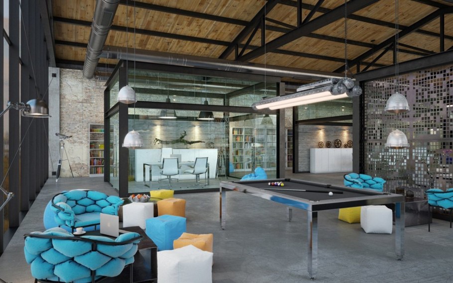 Помещение в стиле лофт