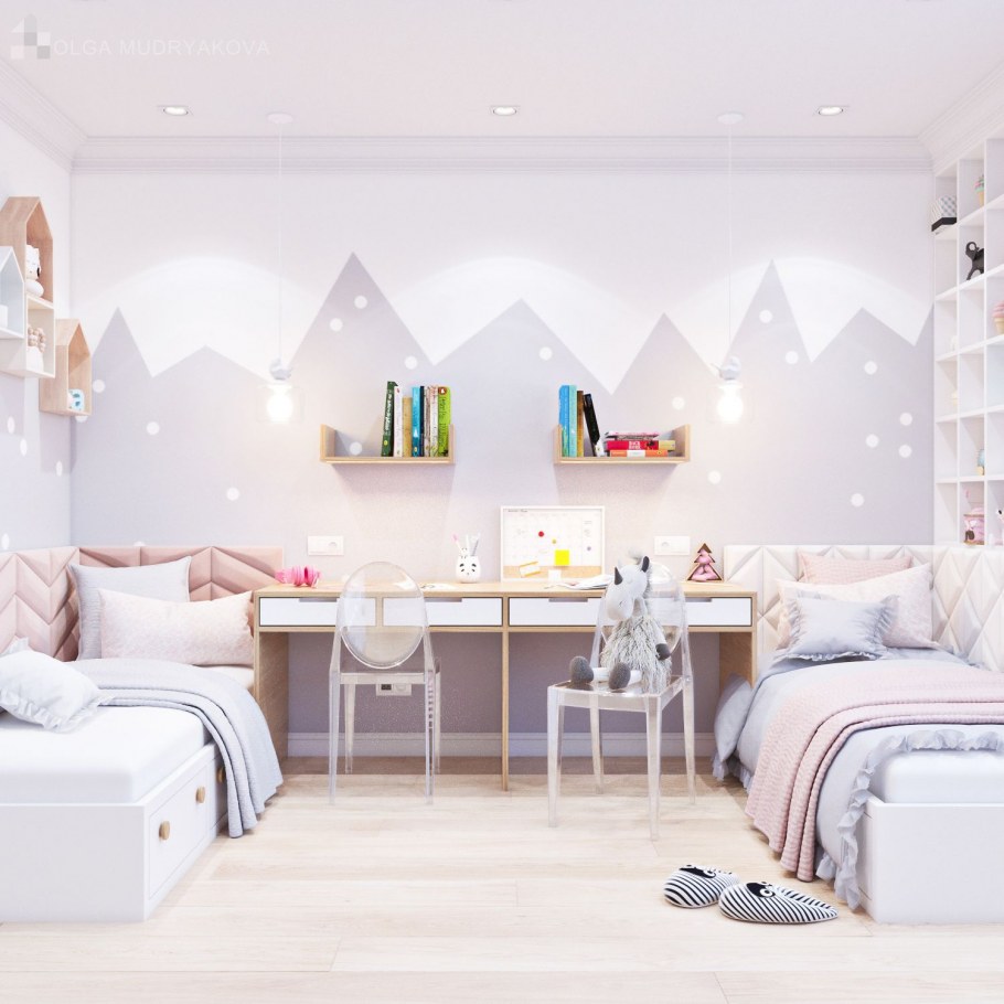Детская комната в светлых тонах