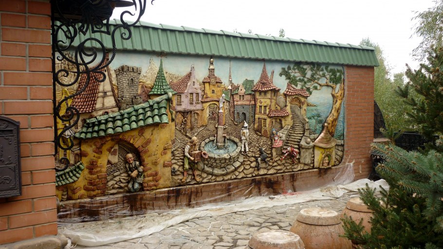 Домик из пня