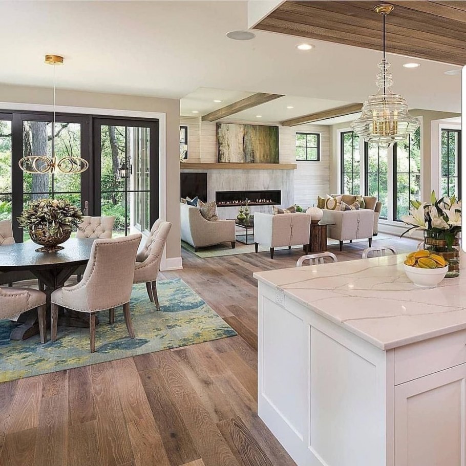 Интерьер коттеджа в американском стиле