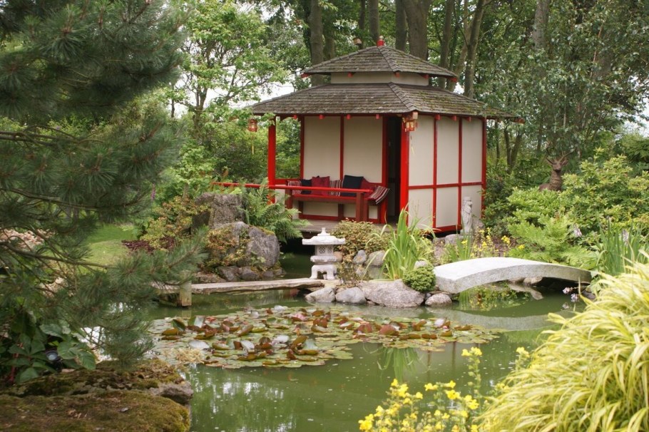 Китайский сад - ландшафт сада в китайском стиле