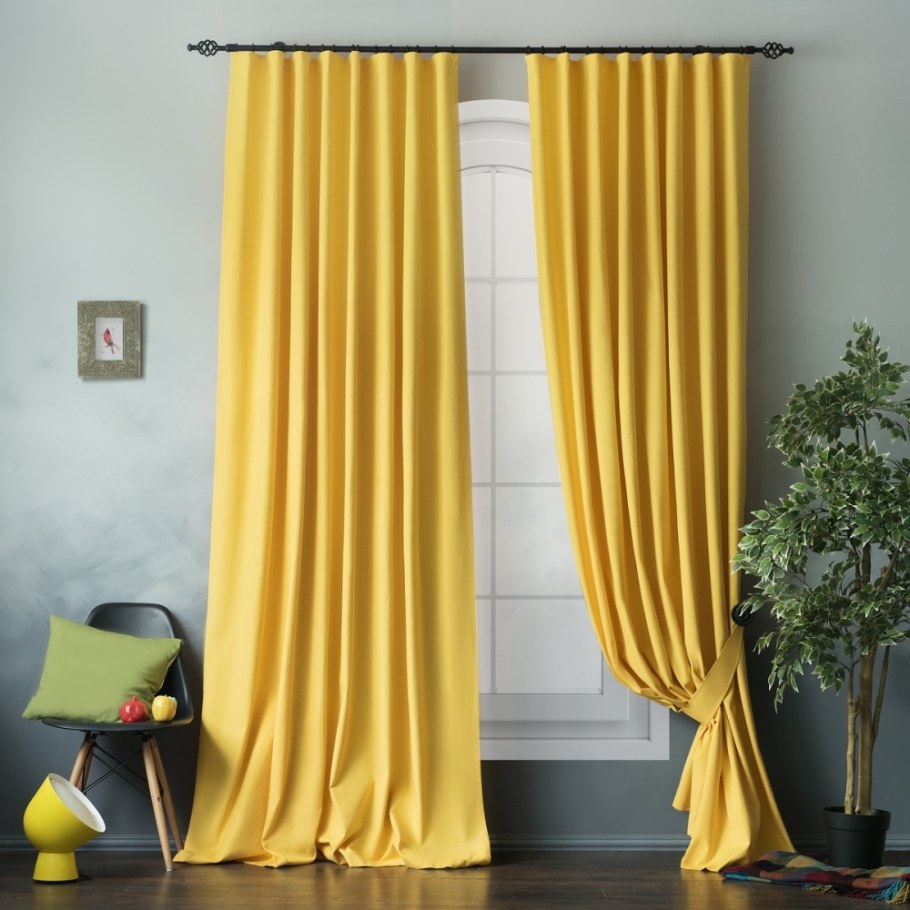 Икеа шторы горчичного цвета