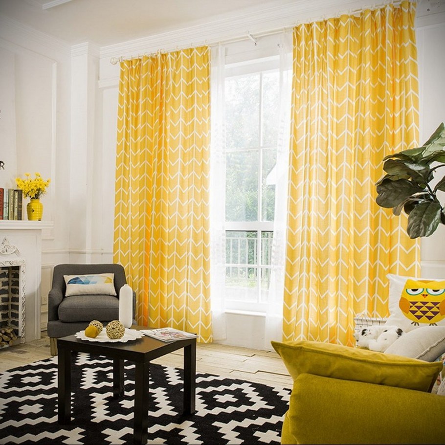 Горчичный цвет в интерьере