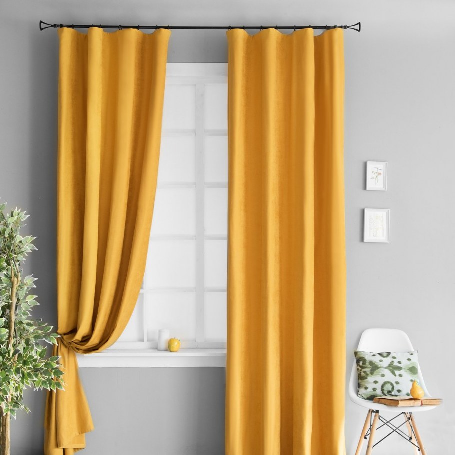 Шторы горчичного цвета
