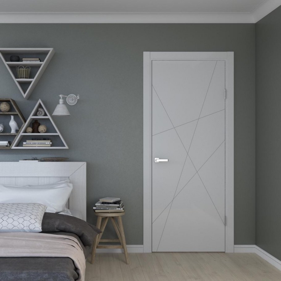 Двери под бетон в интерьере