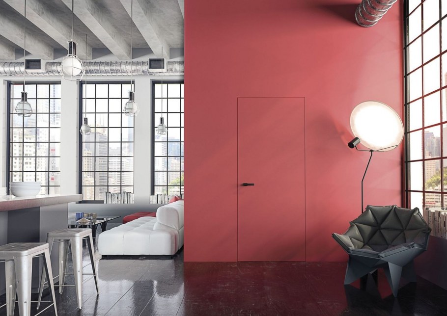 Дверь Инвизибл под бетон