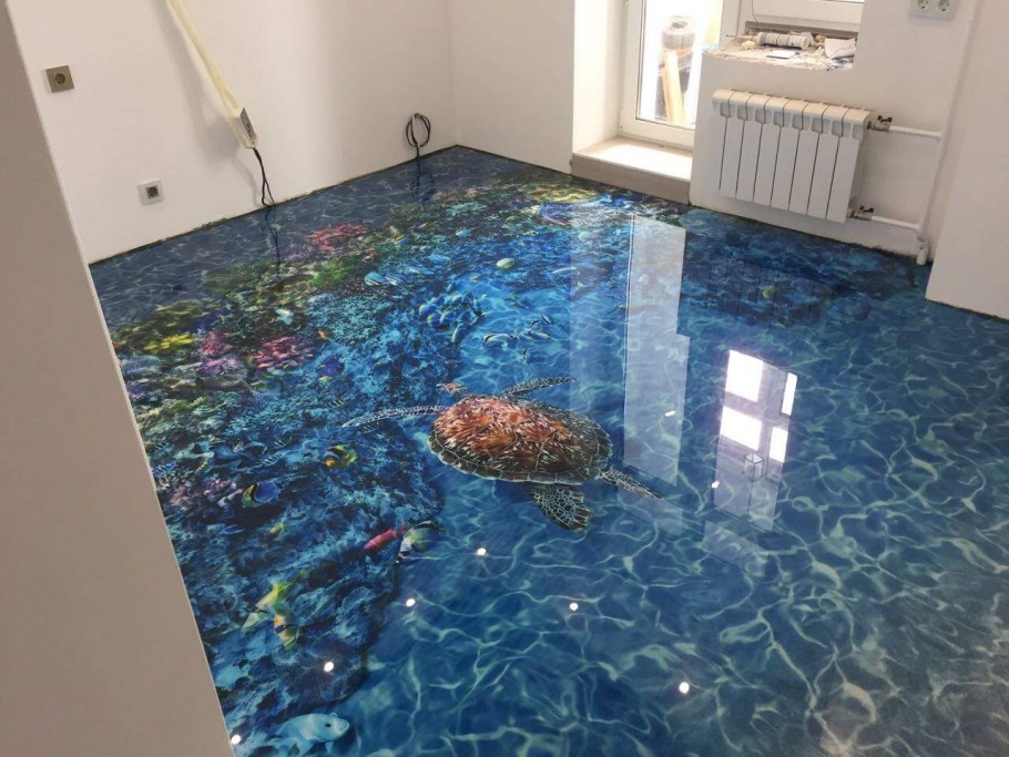 3д полы из эпоксидки