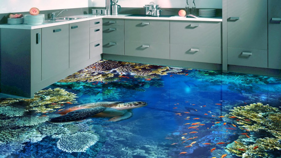 Пол наливной 3д самовыравнивающийся