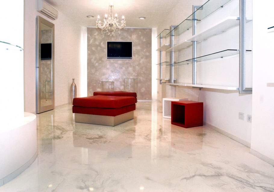 Декоративный наливной пол