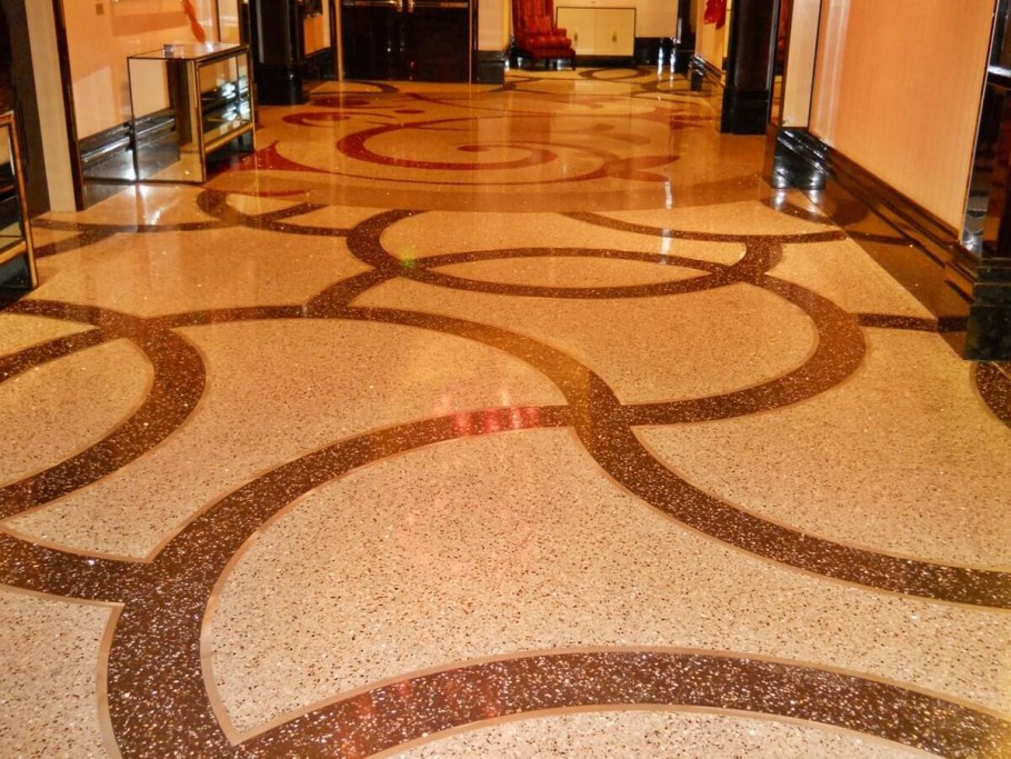 Мозаичные полы терраццо