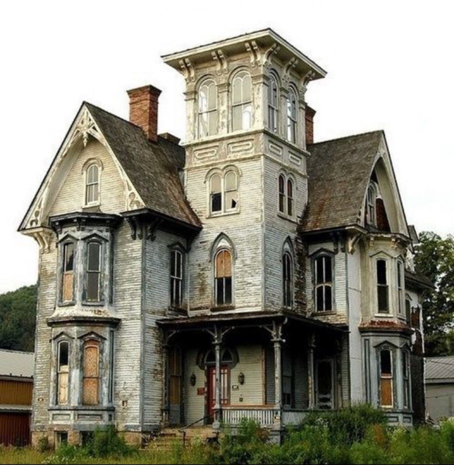 Coudersport Пенсильвания заброшенный Викторианский особняк