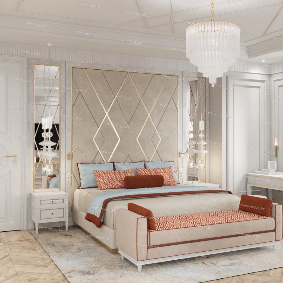 Мягкие панели на стену в спальню