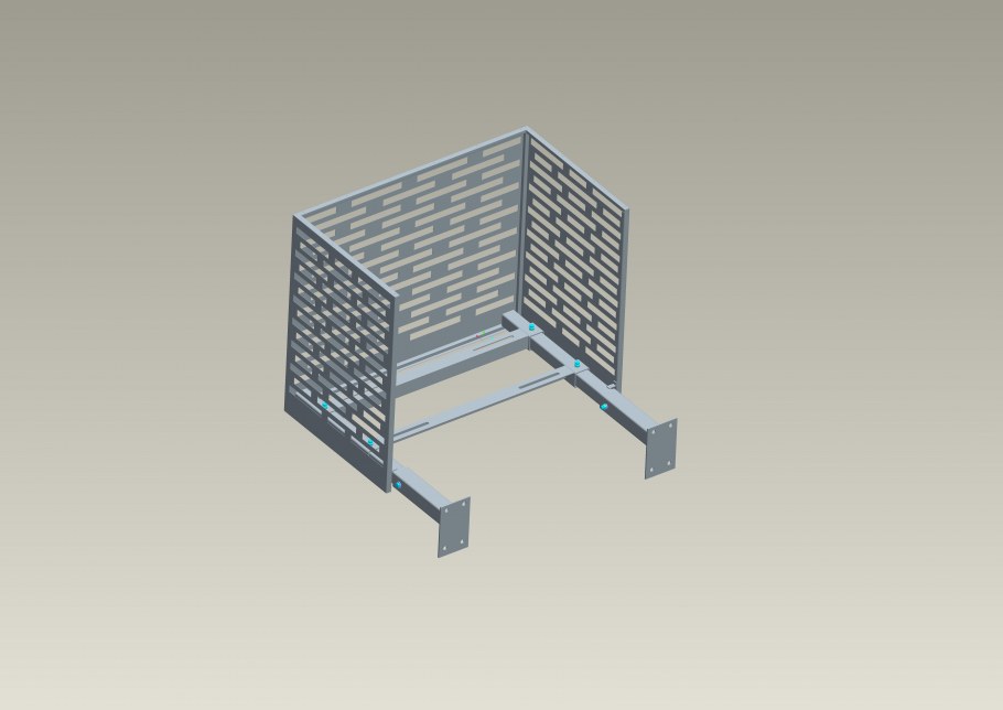 Защита для кондиционера сборная "корзина" 1250х700х570
