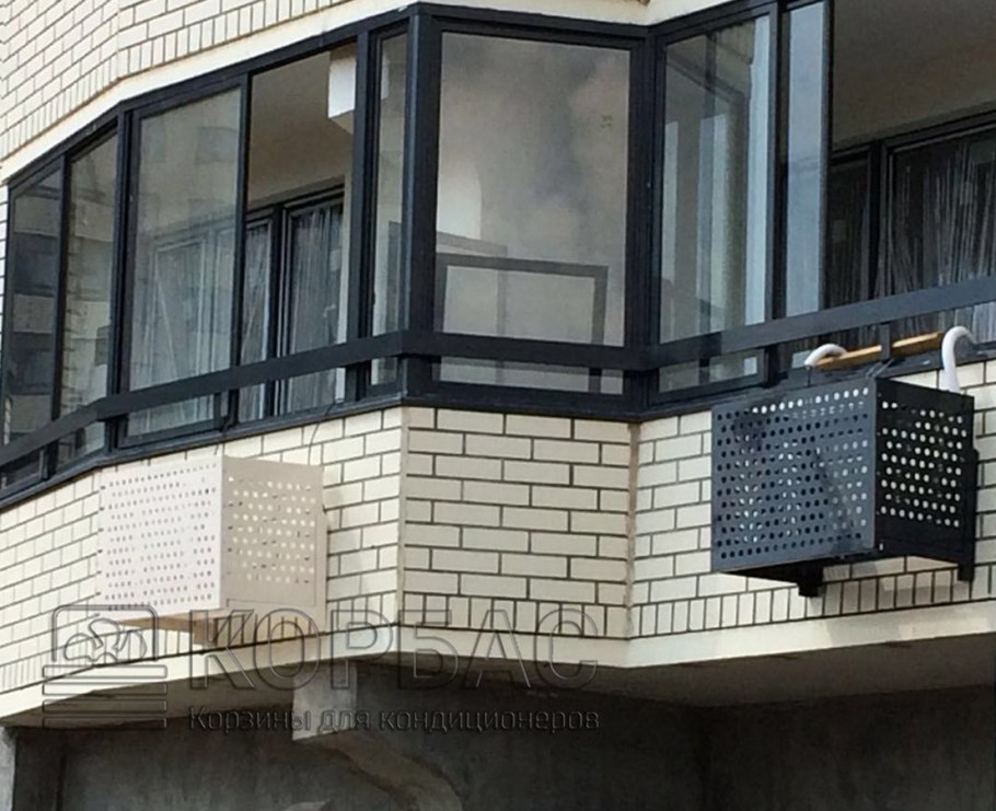 Решетки под кондиционеры на фасаде зданий