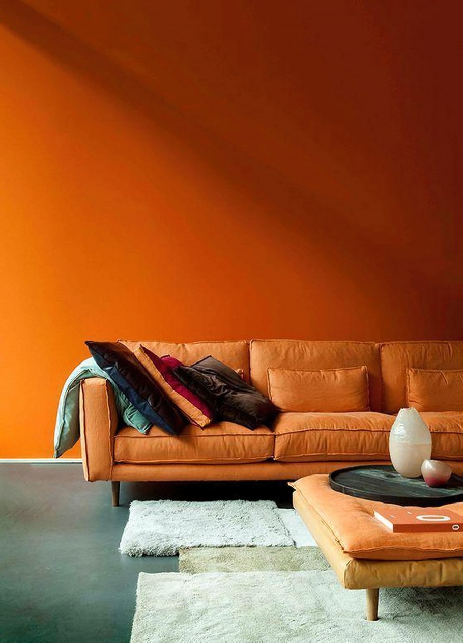 Терракотовый цвет в интерьере