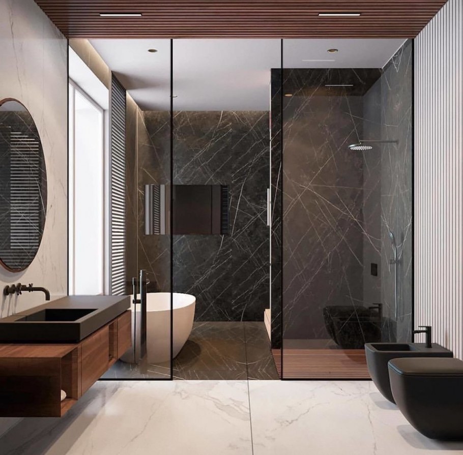 Необычные душевые комнаты