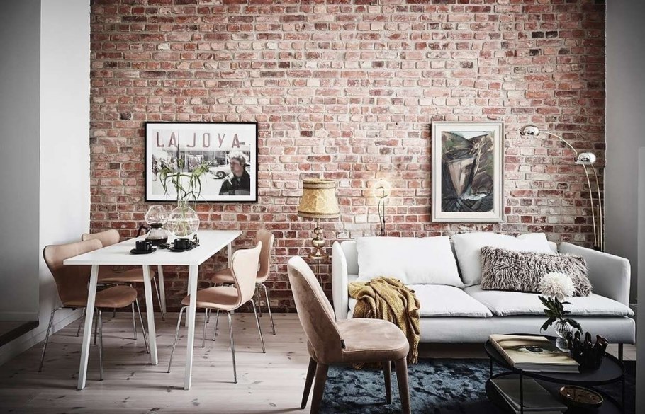 Белый кирпич лофт БРИК