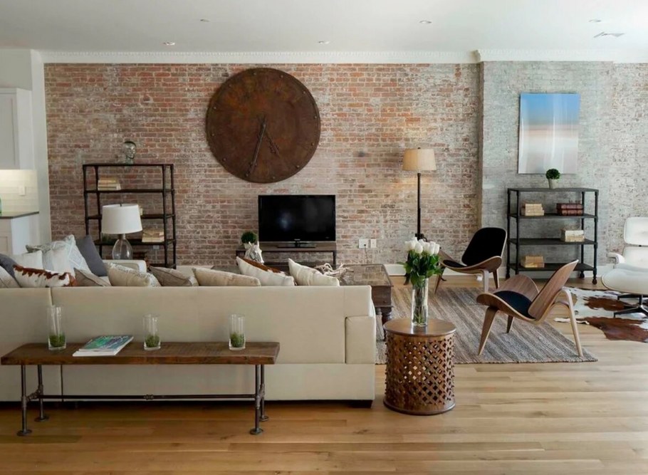 Loft Interior Design кирпич