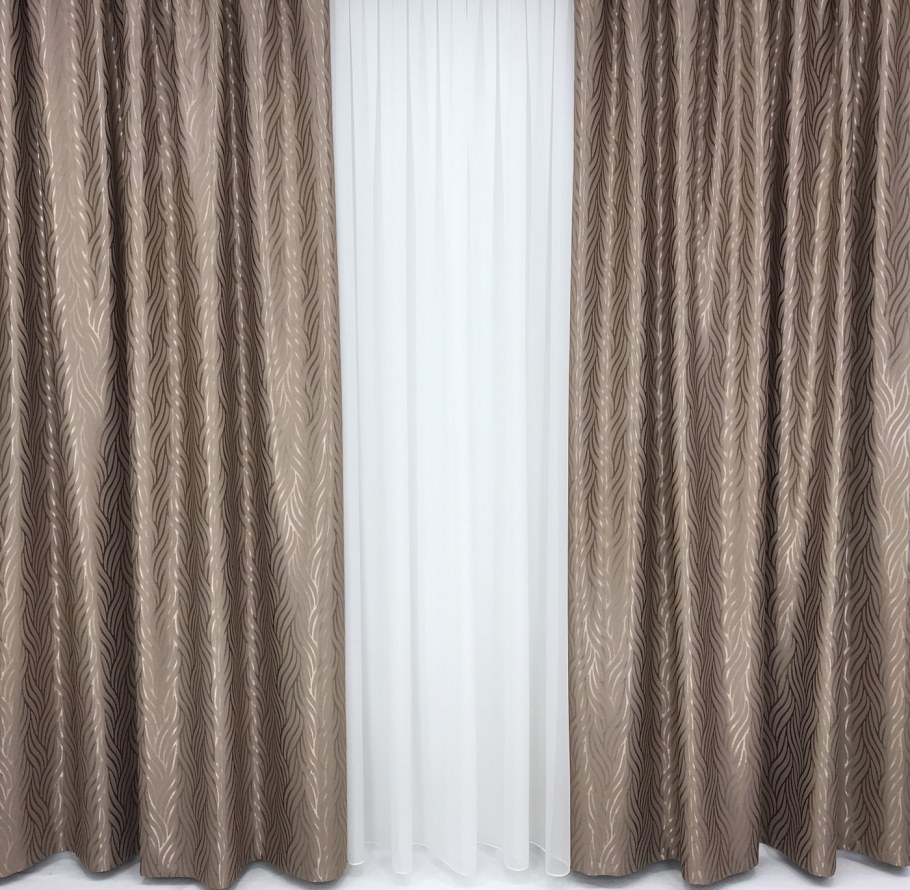 Шторы блэкаут капучино