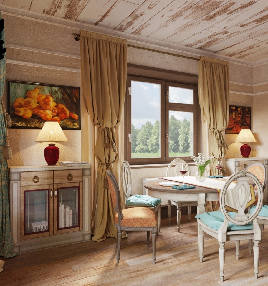 Кухня у Юлии Высоцкой в стиле Прованс