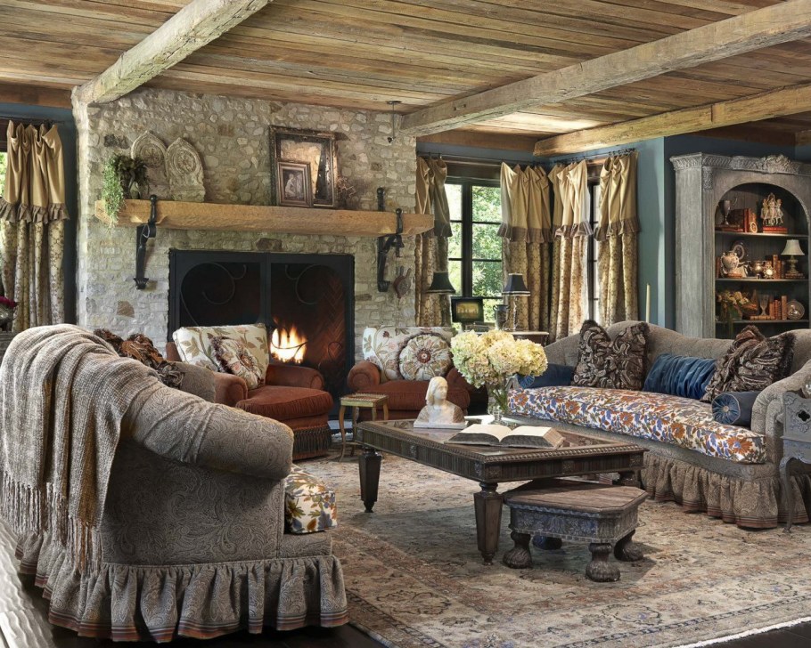 Гостиные в деревенском стиле
