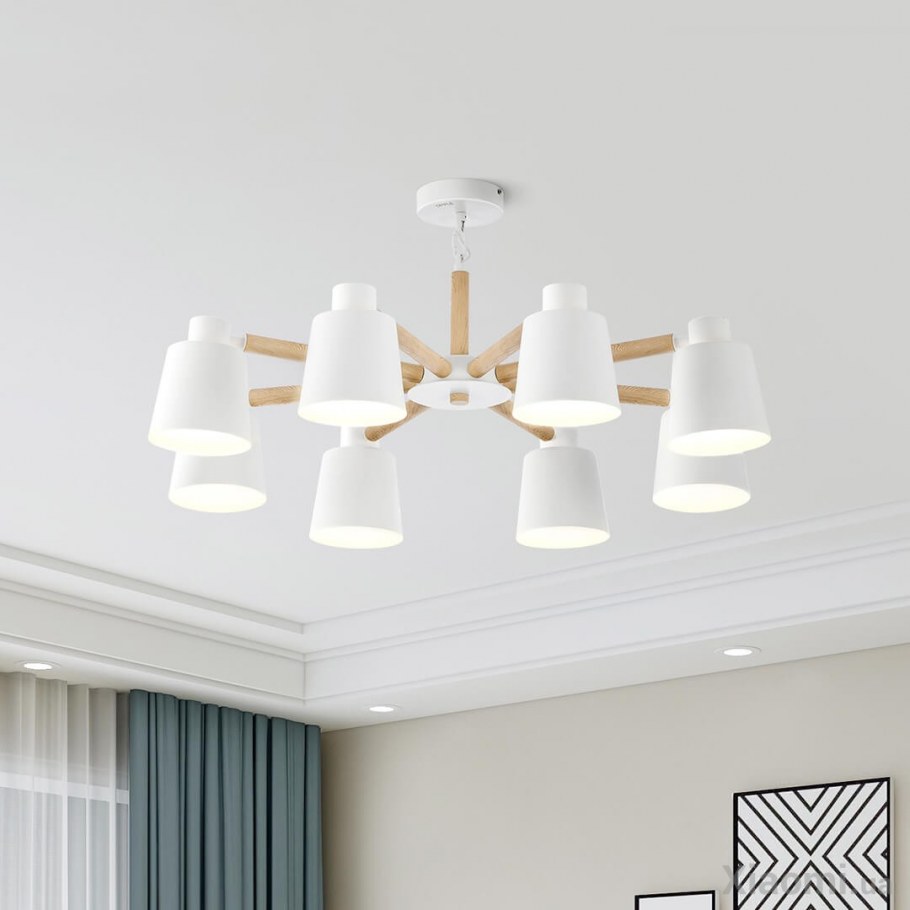 Скандинавский стиль люстра серебро