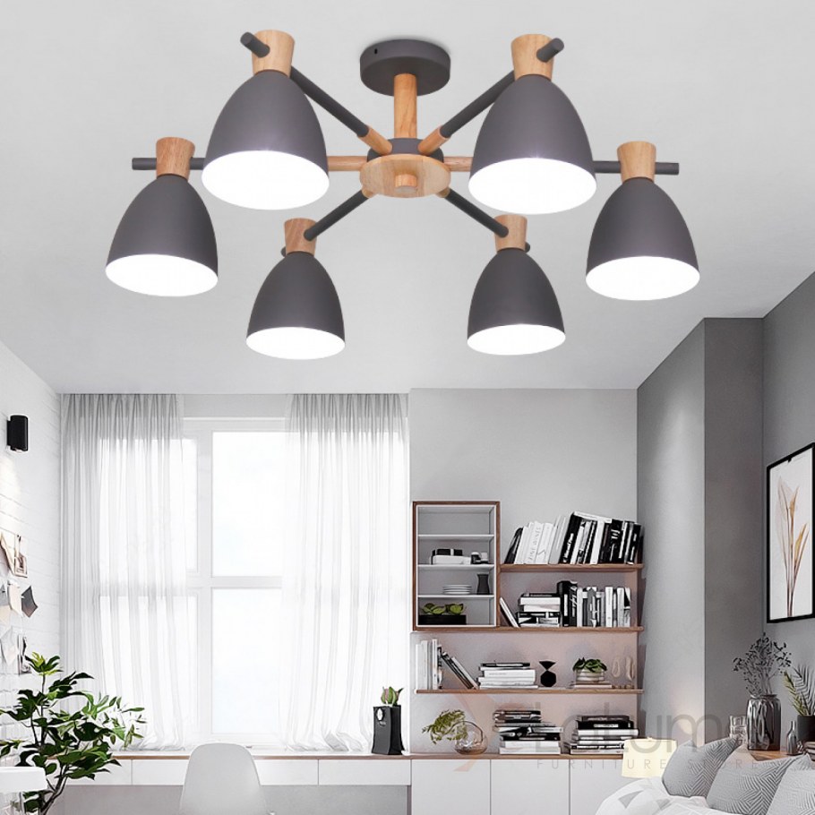 Люстра в скандинавском эко-стиле deerch