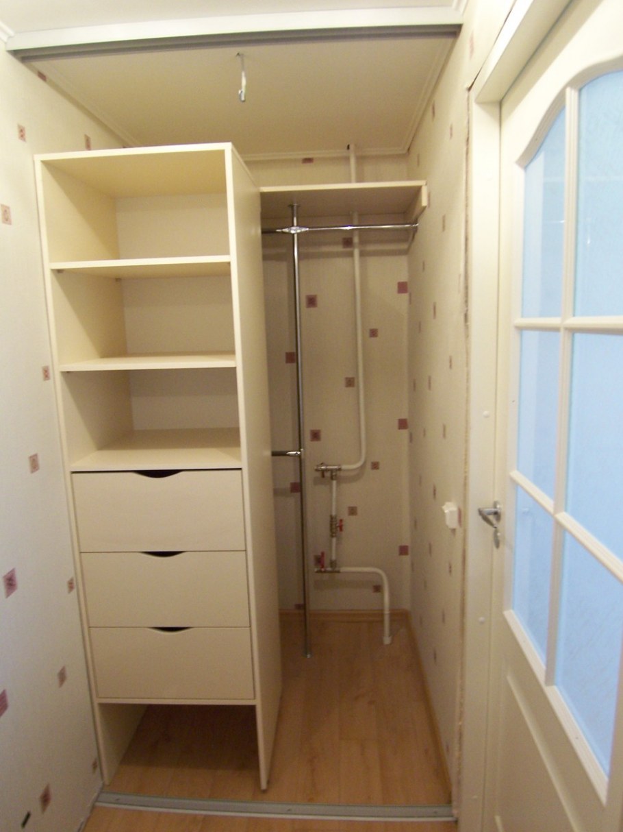 Планировка гардеробной 3м2