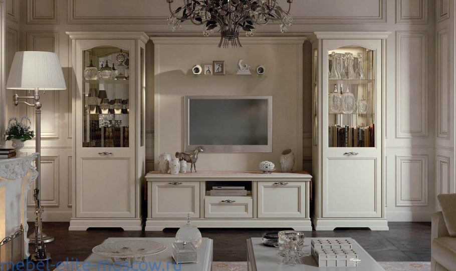 Мебель в гостиную современная классика