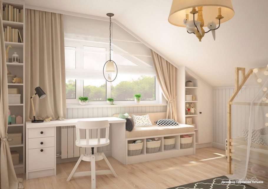 Детская комната на мансарде