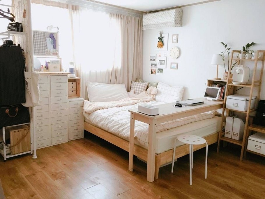 Кровать Нейден икеа в интерьере